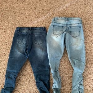 Fashion Nova Jeans - 2 biker style jeans. Fashion Nova Jeans - 2 biker style jeans.